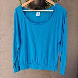 PINK Long Sleeved Top Medium Teal